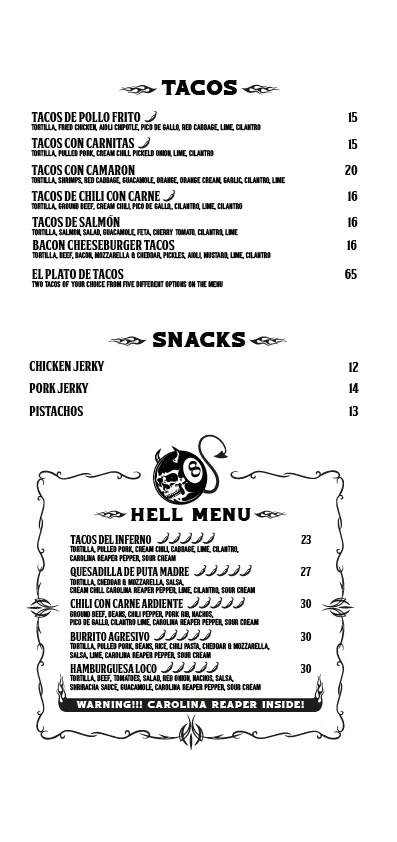 Supertramp Garage Batumi menu 5
